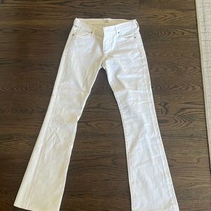 Citizens white bootcut jeans